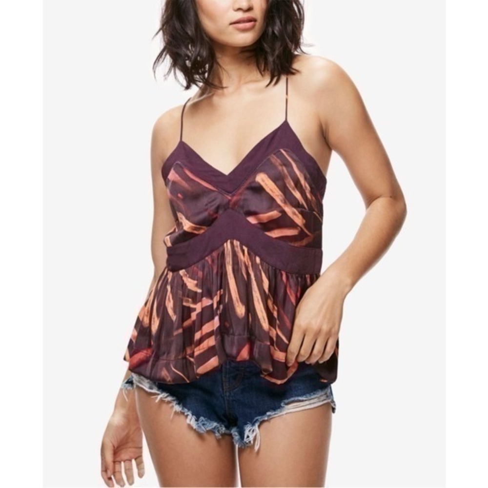Free People Endless Fun Multicolor Racerback Cami Tank Top - Picture 1 of 7